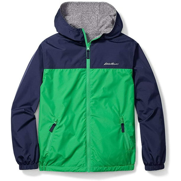 Green/Black Size M NEW L Eddie Bauer Youth Reversible Jacket